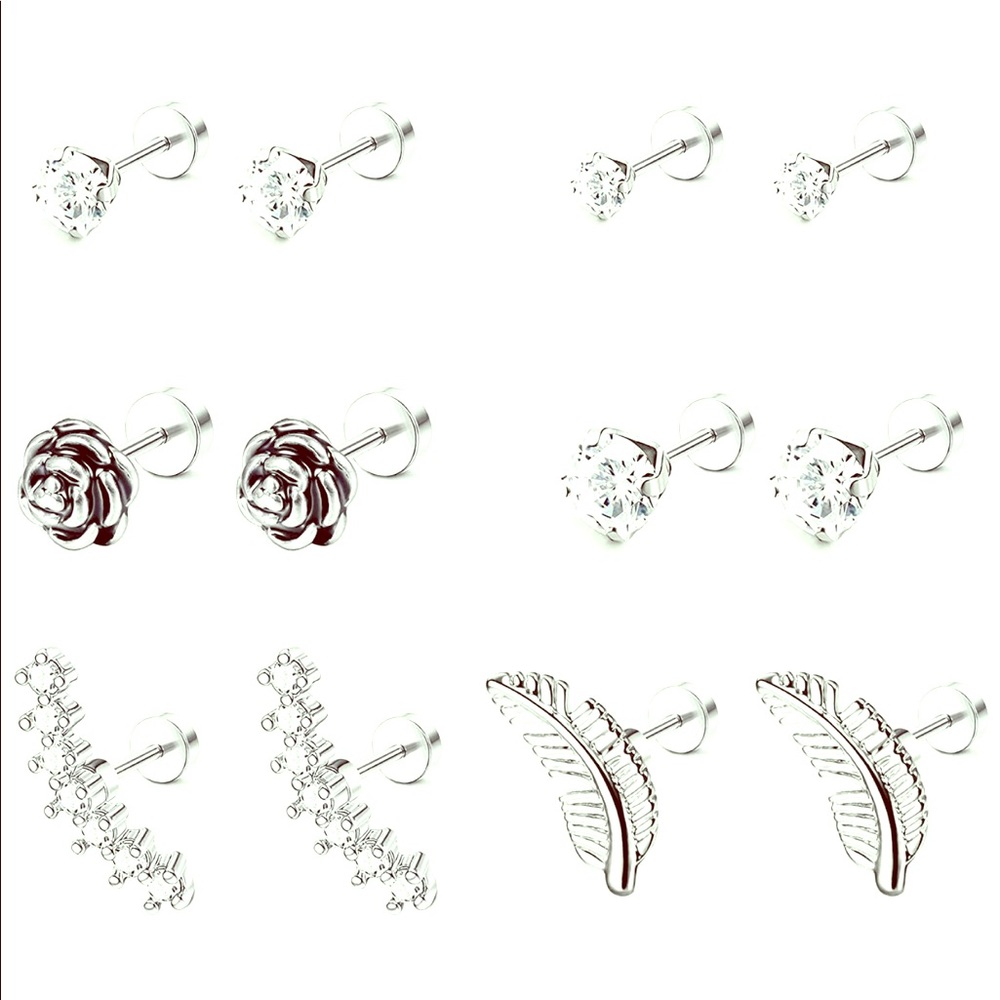 Silver earrings